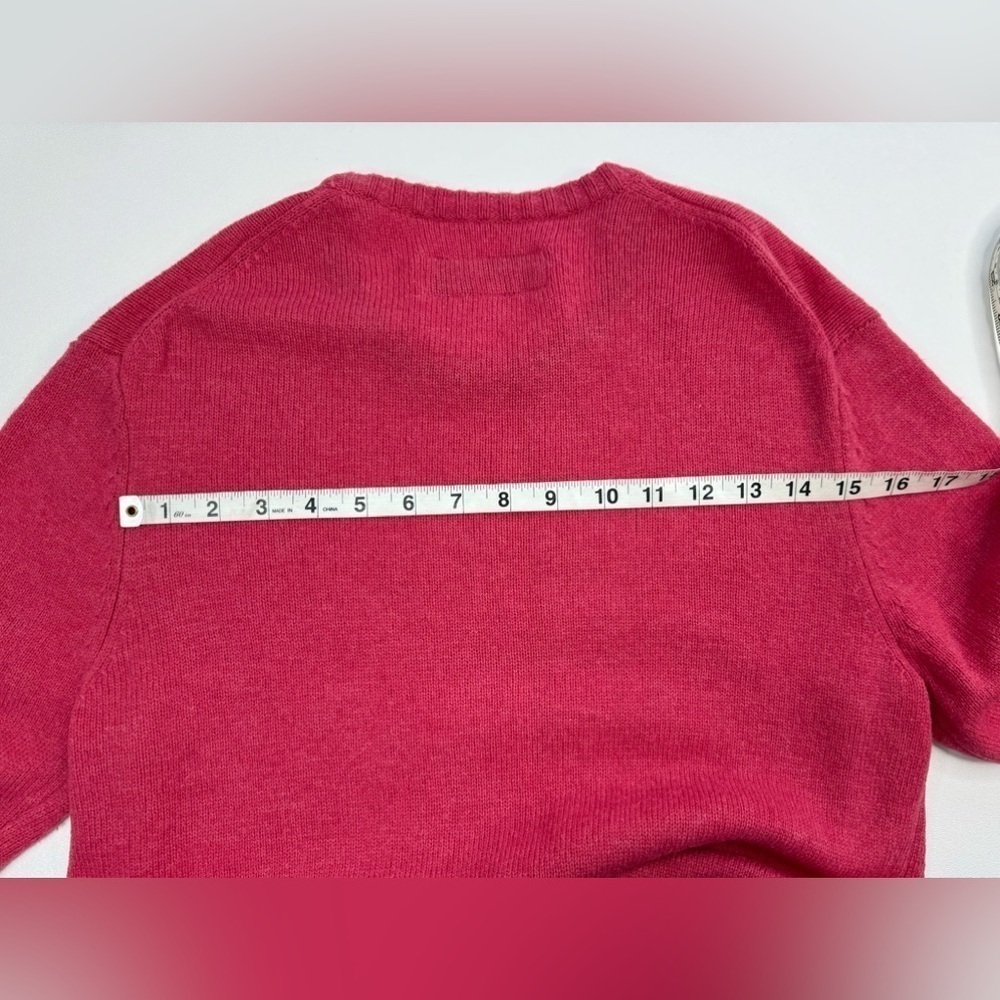 Boden 100% Lambswool Hot Pink Sweater Womens Size Small - Picture 8 of 9